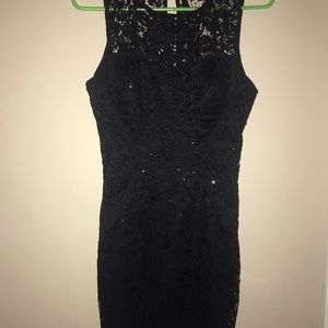 Black lace dress